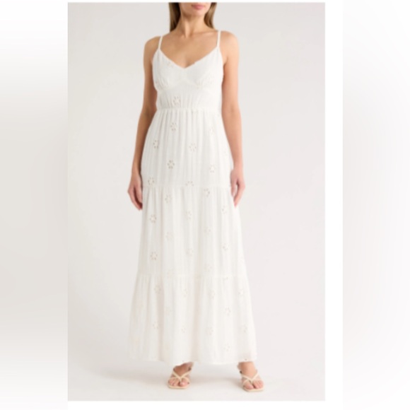 Anthropologie Dresses & Skirts - Elegant The Good Journey by anthropology Eyelet
Cotton Midi Sundress
Size 4